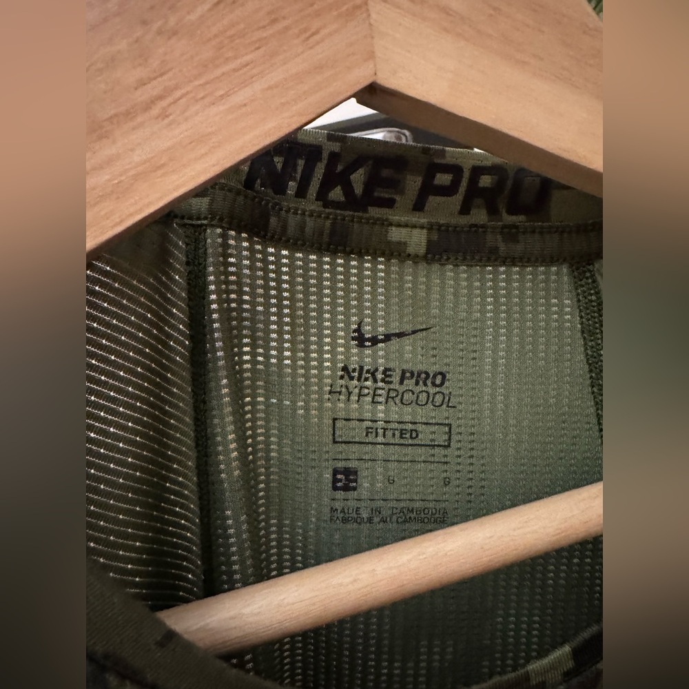 Nike Pro Hypercool Fitted Green Performance Top - image 3